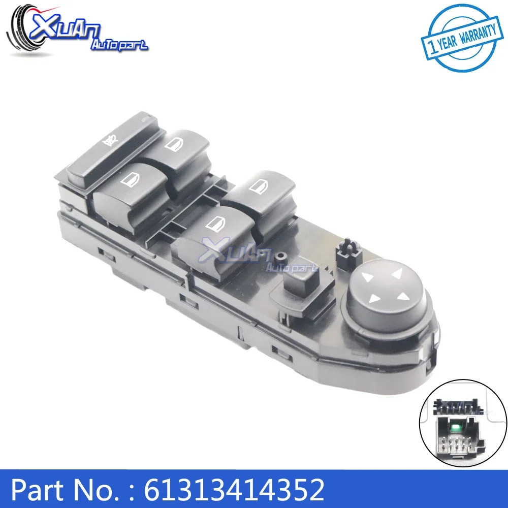 XUAN Electric Panel Power Window Switch Front Left Standard 61313414352 For 2004 BMW X3 DWS-898 DWS898