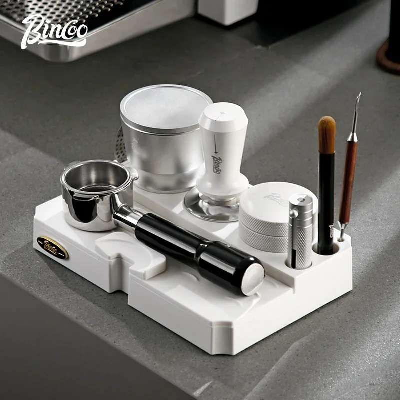 Bincoo 30lb Constant Pressure Calibrated 51/58mm Coffee Tamper & Distributor with Tamping Mat EspressoTamper Set Barista Tools