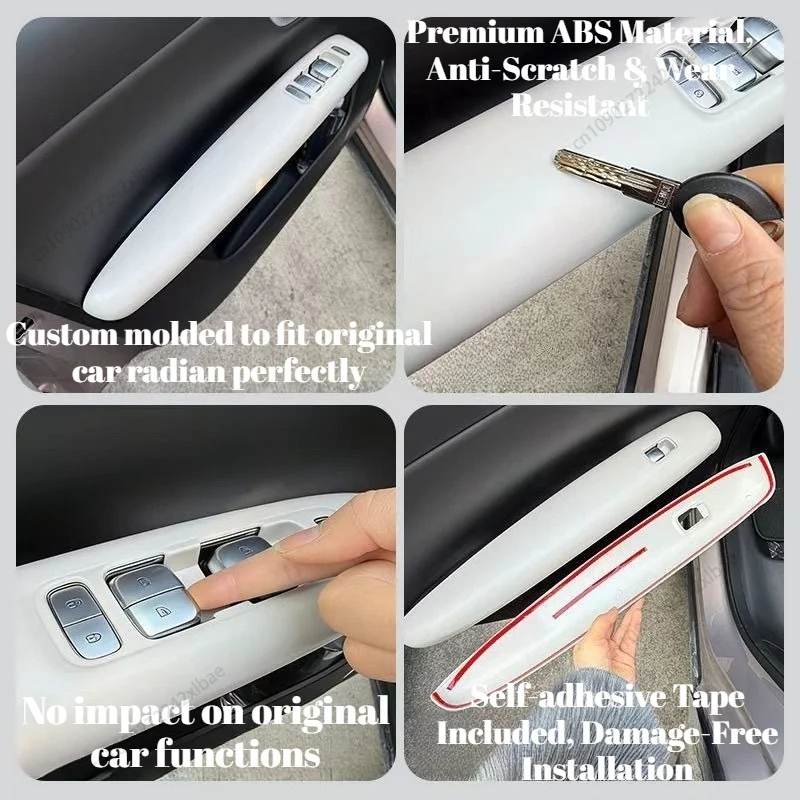 Door Armrest Panel Protective Covers for 2026 Changan NEVO Q05, Anti-Dirty Interior Modification Decor Accessories