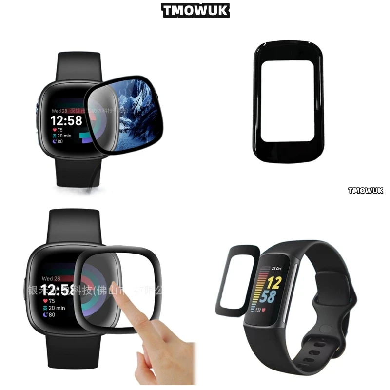 

For Fitbit Sense 2 Versa3 2 4 Inspire 3 Charge 6 5 Anti-Scratch Soft Flexible 3D PMMA Screen Film