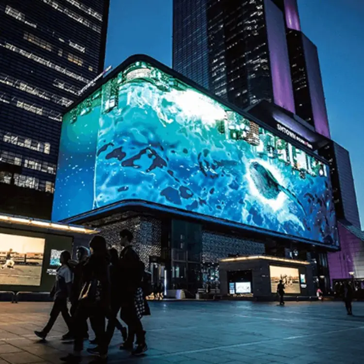 Rental Stand Elevators Retail Store Education Outdoor P3.9-7.8 Full Color Transparent LED Display Screen Video Wall Advertising