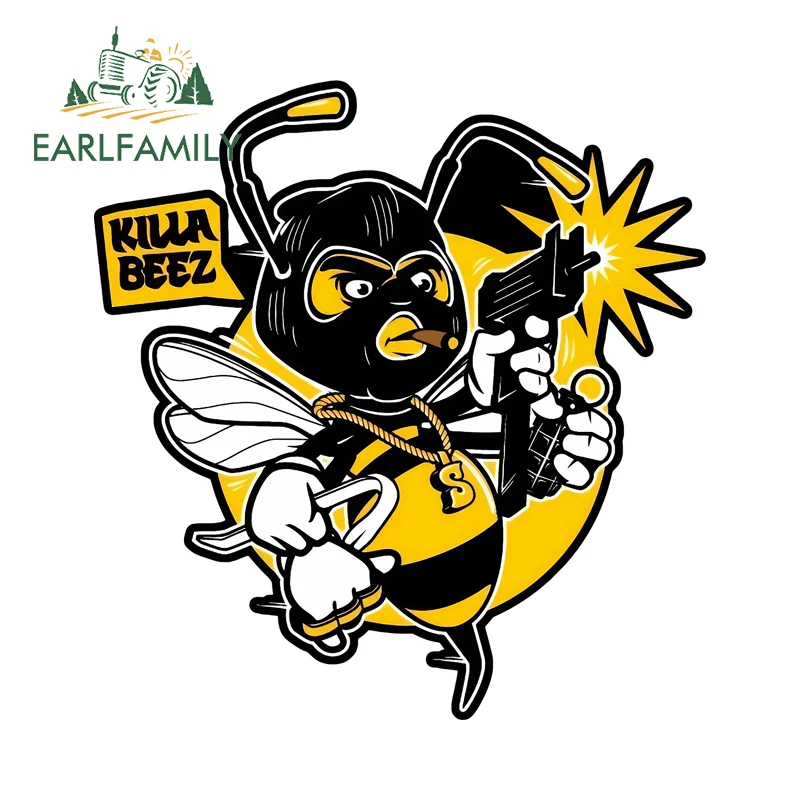 

EARLFAMILY крутой мультфильм убийца пчела граффити художественный дизайн автомобильные наклейки привлекательный логотип дизайнерские наклейки крутые внешние аксессуары