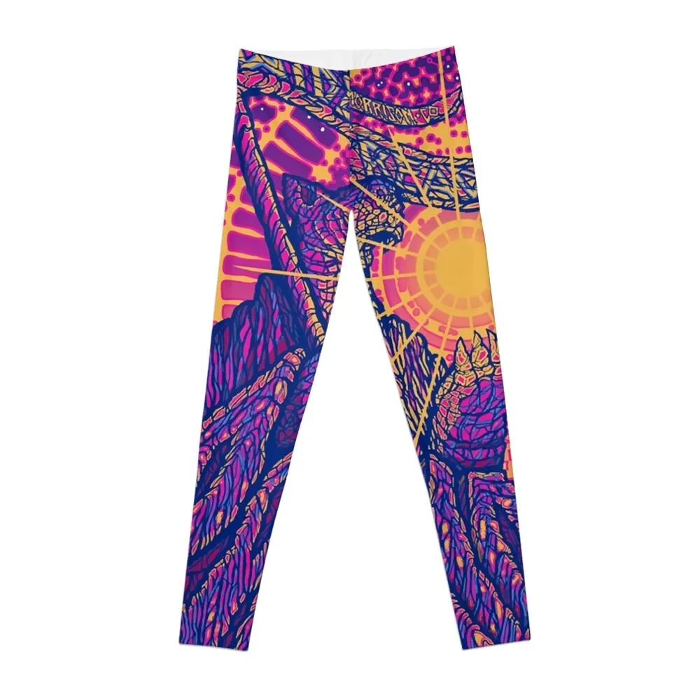 Artwork Panic Red Rocks Morrison Amphitheater Leggings Training pants Women's tights gym womans Womens Leggings