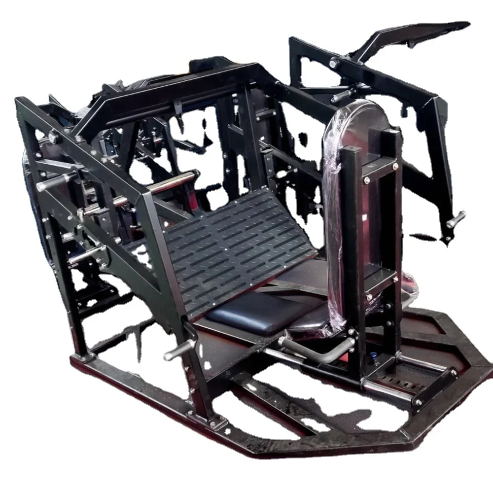 Fitness Bodybuilding Hip Press Plate Loaded Gym Equipment Leg Extension Glute Builder Hip Thrust Trainer Machine