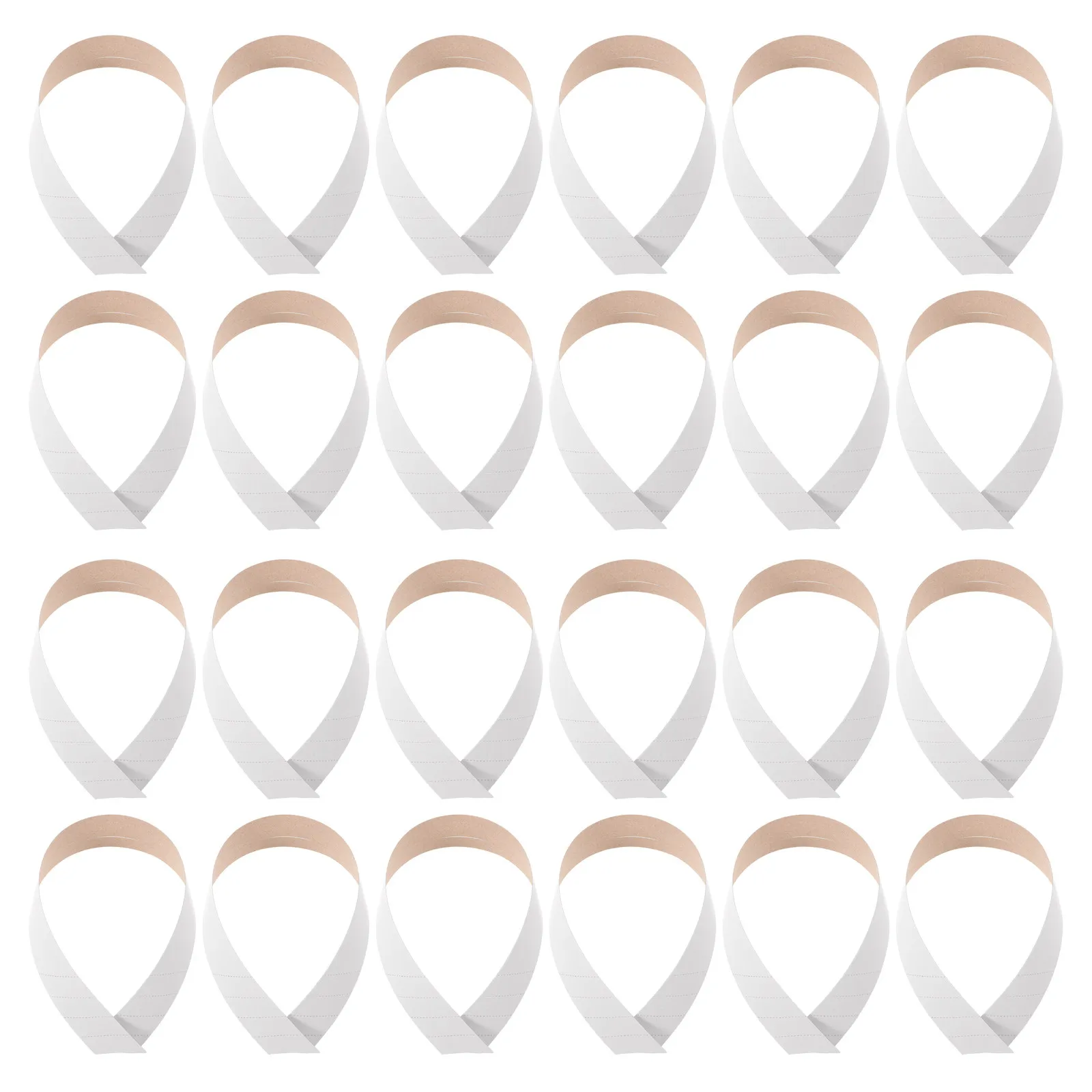 100Pcs Shirt Collar Stays Paper Packaging Inserts Universal Fit Crisp Collar Supports Dress Shirt Protection Neck Strip Rolls