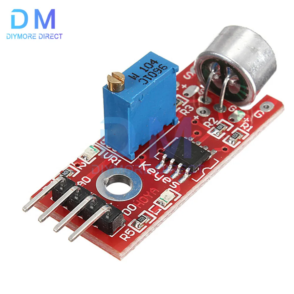 Microphone Voice Sound Sensor Detection Module For Arduino AVR PIC Analog Digital Output Sensors KY-037