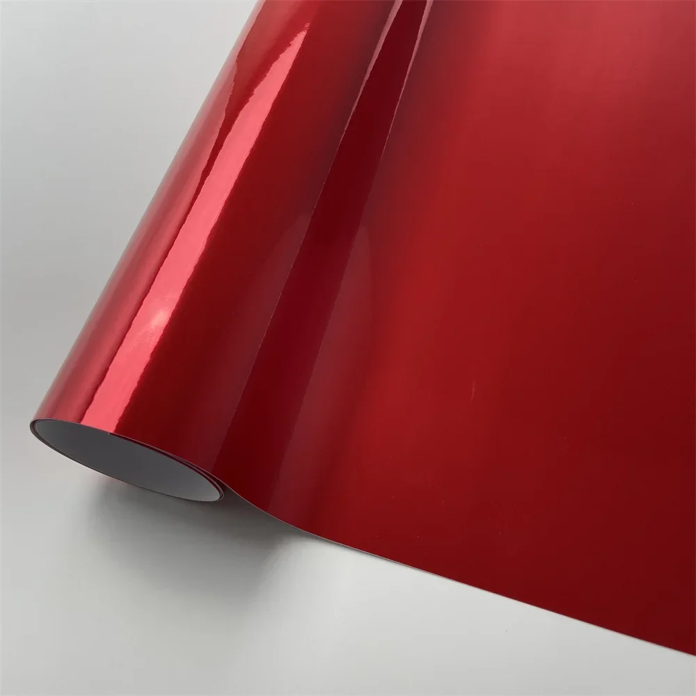 

Красная хромированная виниловая пленка для стайлинга автомобилей, наклейка, самоклеящаяся пленка, лист автостайлинг