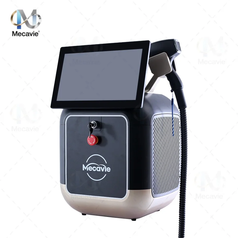 Professional Mecavie 4000W Diode Laser Hair Removal Machine 755 808 940 1064nm 4‑Wavelength Ice Cooling Painless Epilator,Intelligent Touch Screen Multi‑Language Full Body Hair Reduction Equipment For Beauty Salon Spa