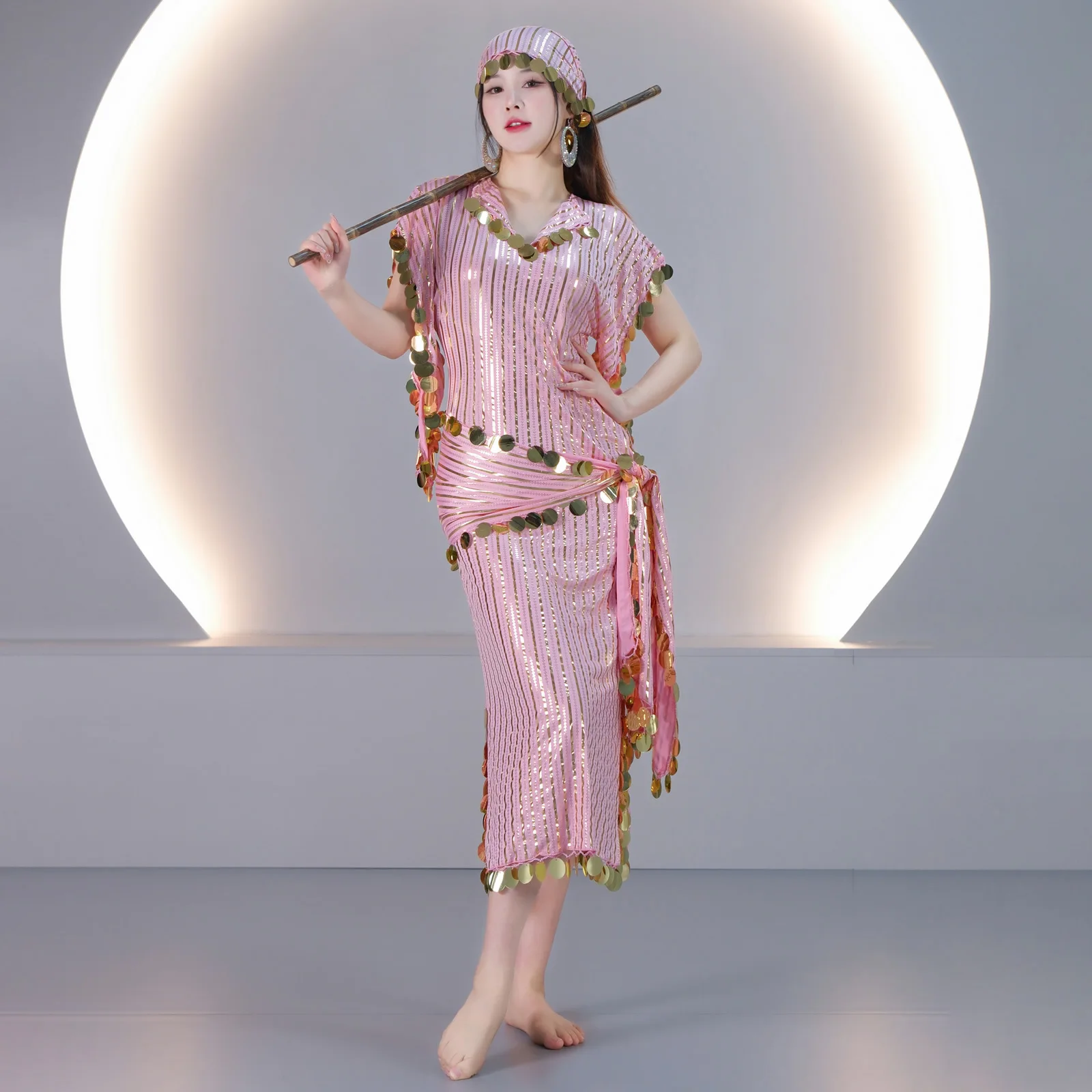 Belly dance saidi costumes-AliExpress
