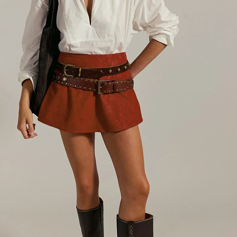 

Женские замшевые облегающие мини-шорты трапециевидной формы с боковыми карманами Y2k, эстетические милые повседневные шорты для девочек-подростков