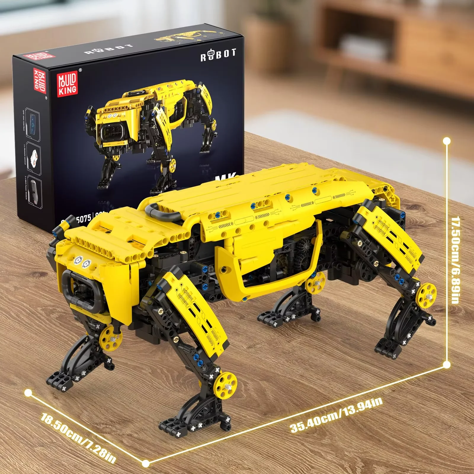 936PCS RC Robot Hond Bouwstenen Kinderen STEM Speelgoed Gemotoriseerde Boston Dynamics Alpha Hond Model Cadeaus voor Jongens en Tech liefhebbers