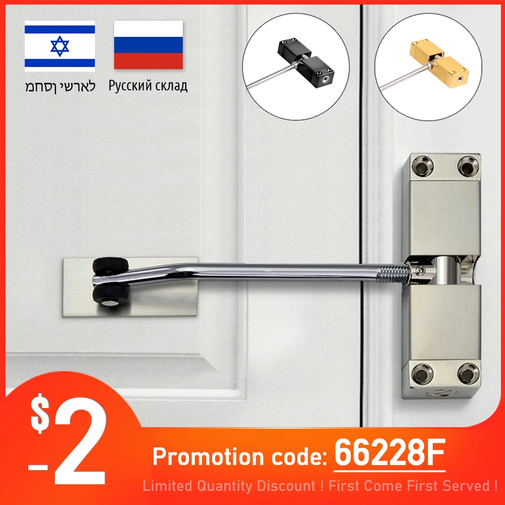 KAK Stainless Steel Automatic Spring Door Closer Door Closing Device Can Adjust The Door Closing Device Furniture Door Hardware