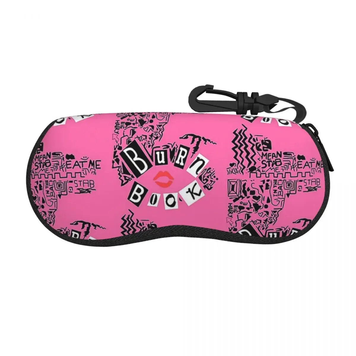 

Burn Book - Mean Girls Shell Glasses Case Protective Sunglasses Box Women Men Soft Eyeglass Bag Pouch