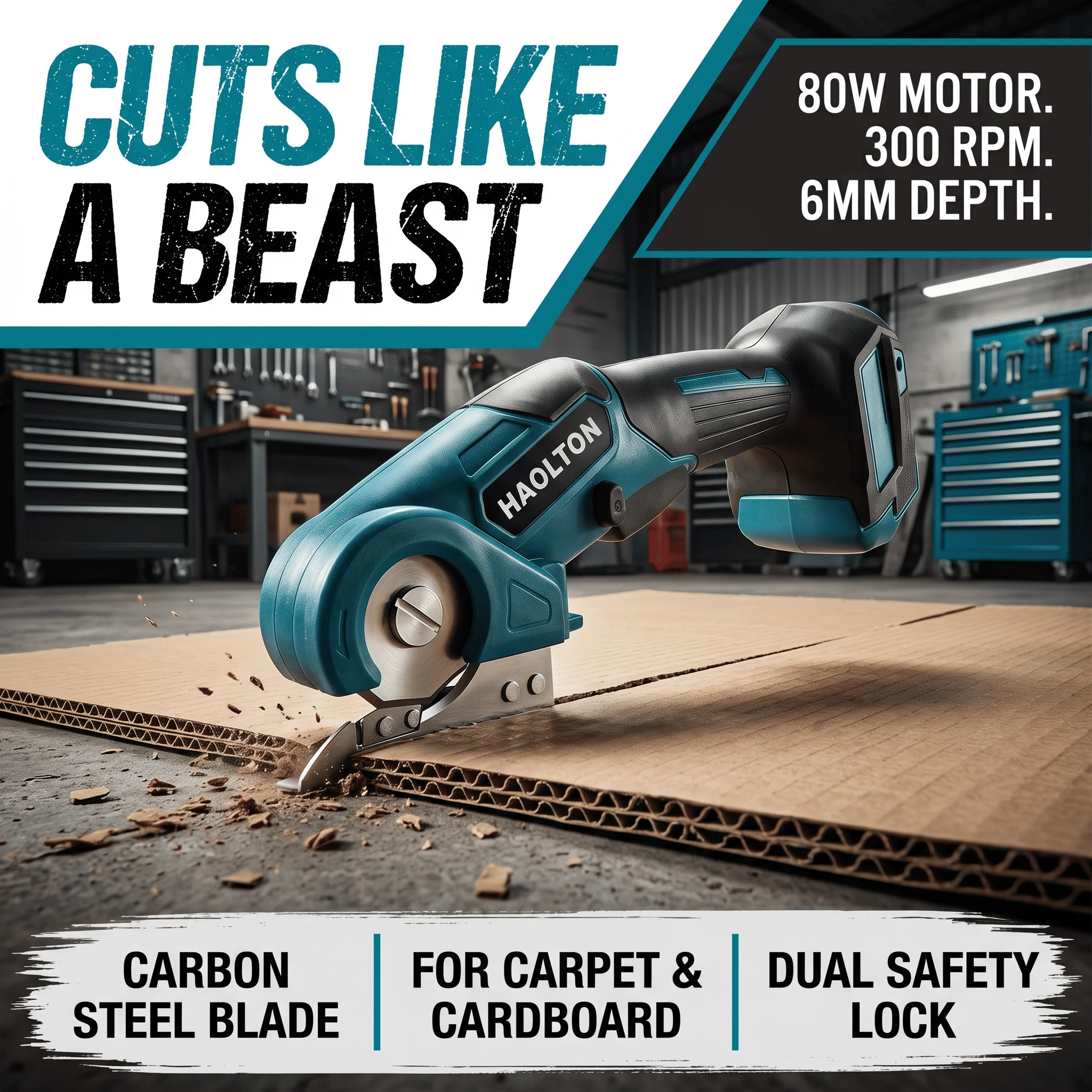 Cordless Electric Scissors Cardboard Carpet Cutter Rechargeable Safety Lock Rotary Cutting Power Tool For Makita 18v Battery