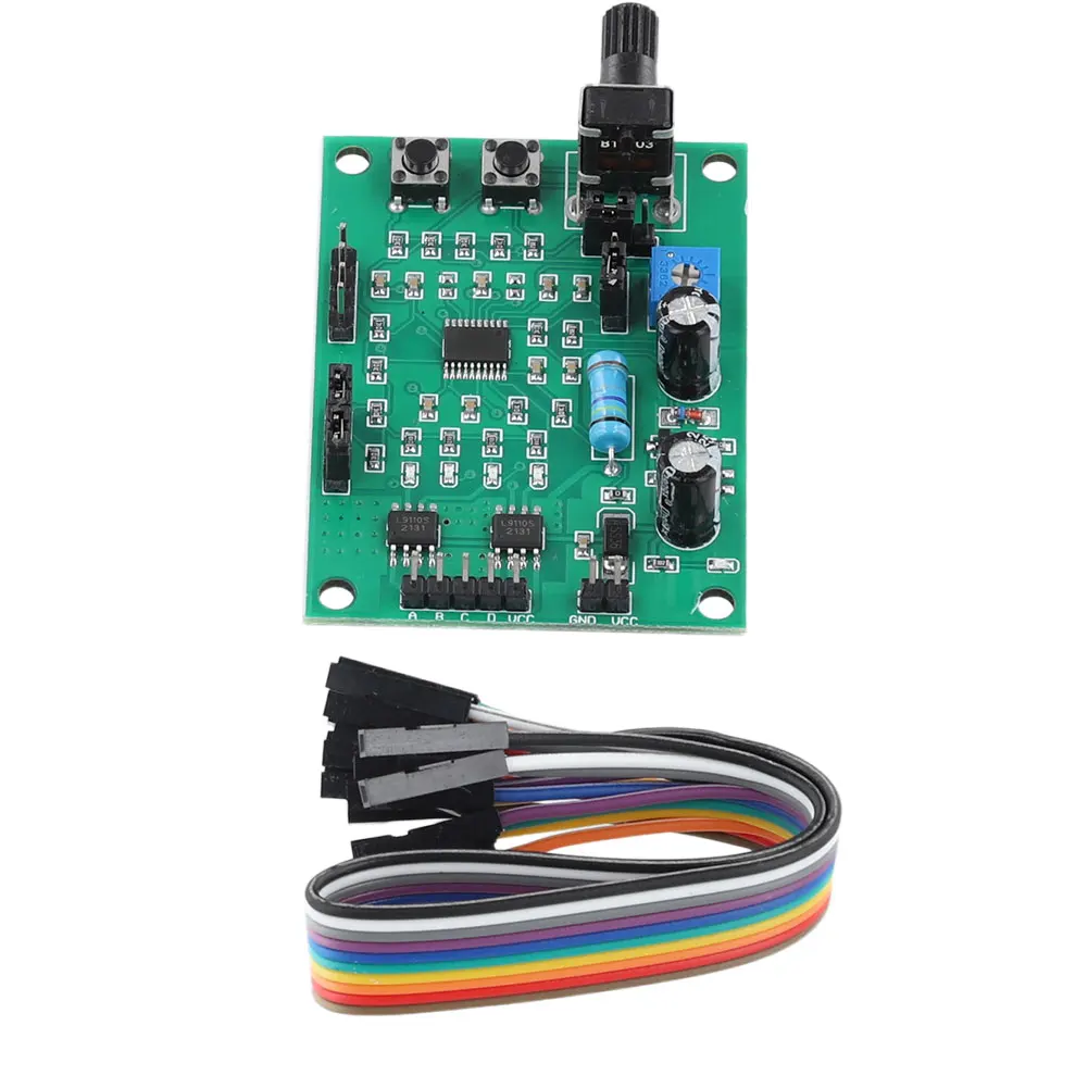 

Мини-регулятор скорости шагового двигателя, 2-фазный, 4-проводной, 4-фазный, 5-проводной, плата драйвера шагового двигателя, многофункциональный контроллер скорости