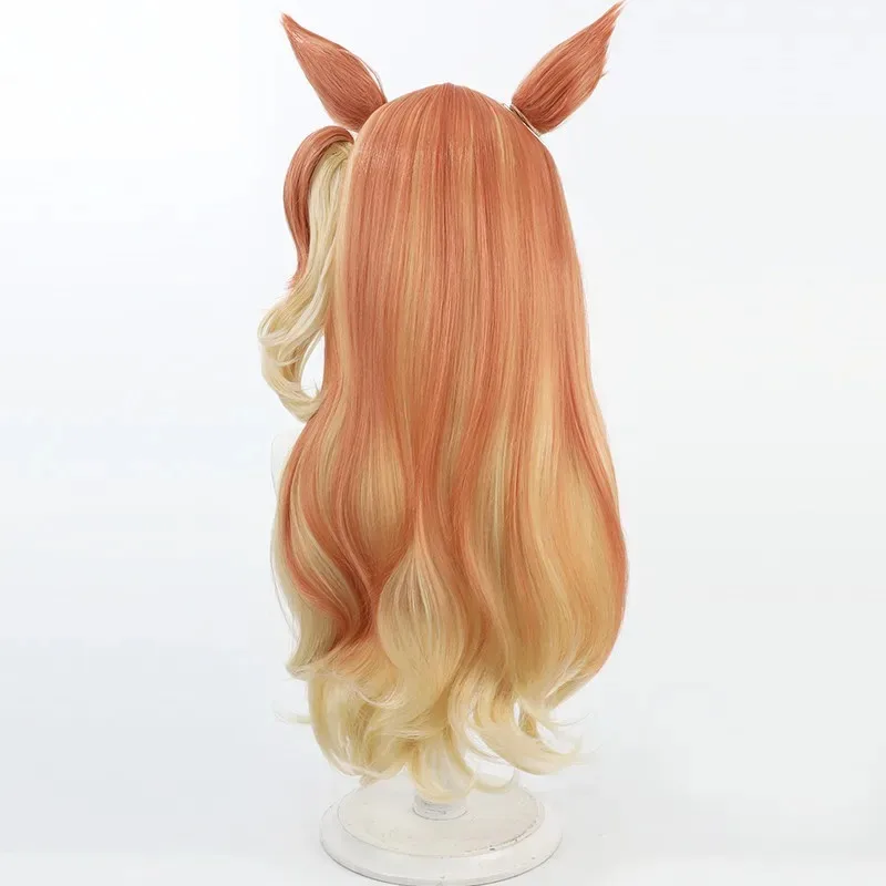 

CyAnime Game Umamusume: Pretty Dowanda New Role Play Wig Cos Derby Comic-Con Wig Earrings Ear Halloween Party Cartoon Cosplay Wi