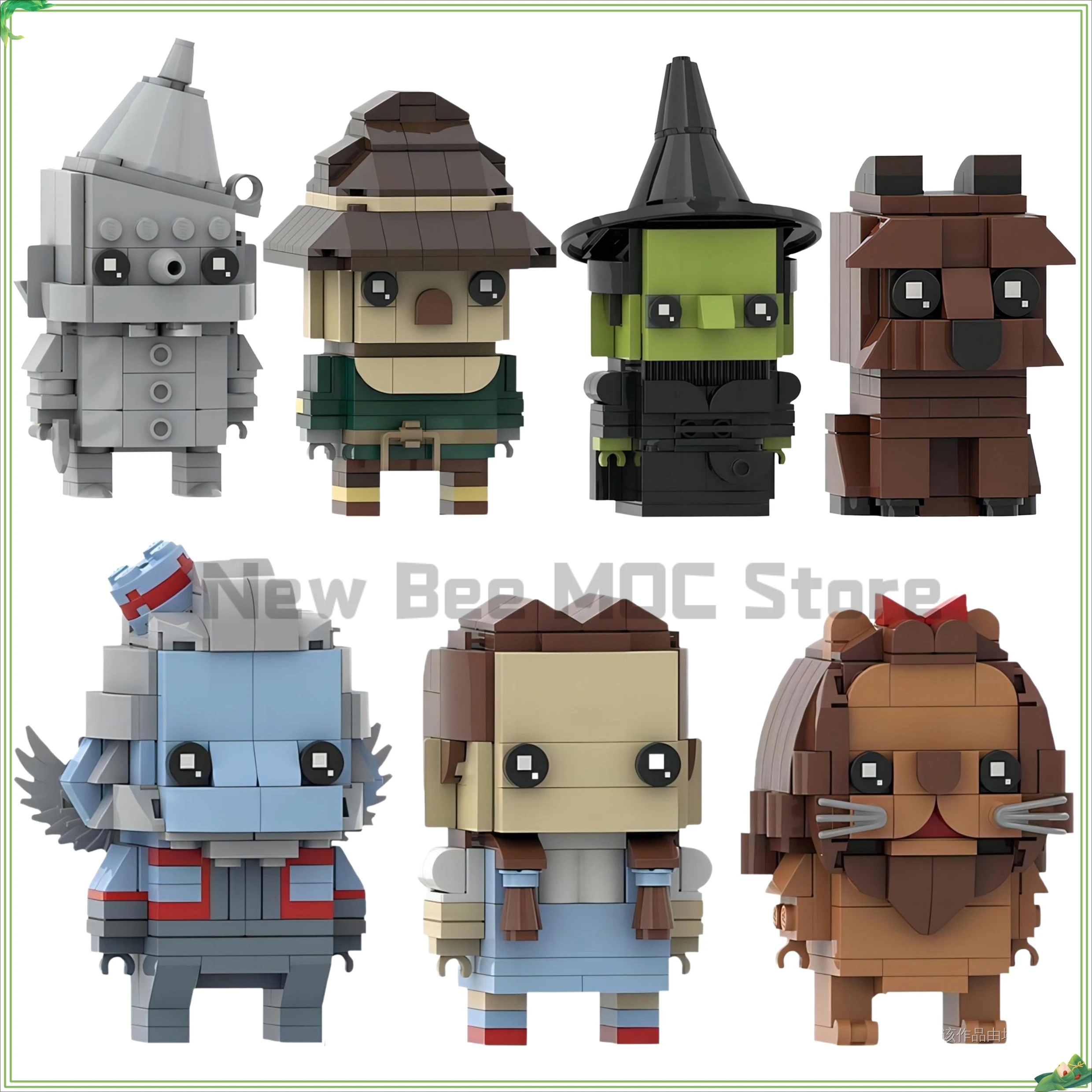 

Anime Movie Series Cartoon Magic Elf Building Blocks MOC Wizardeds Toto Lion Gale Doll Model Kids Assembly Toys Birthday Gift
