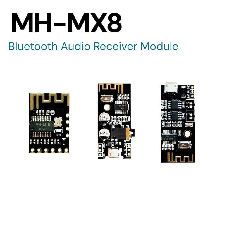 MH-MX8 M18 M28 M38 Bluetooth Audio Receiver Module, BT4.2 Lossless MP3 Decoder Board, HiFi Stereo Wireless DIY Speaker Mod Board