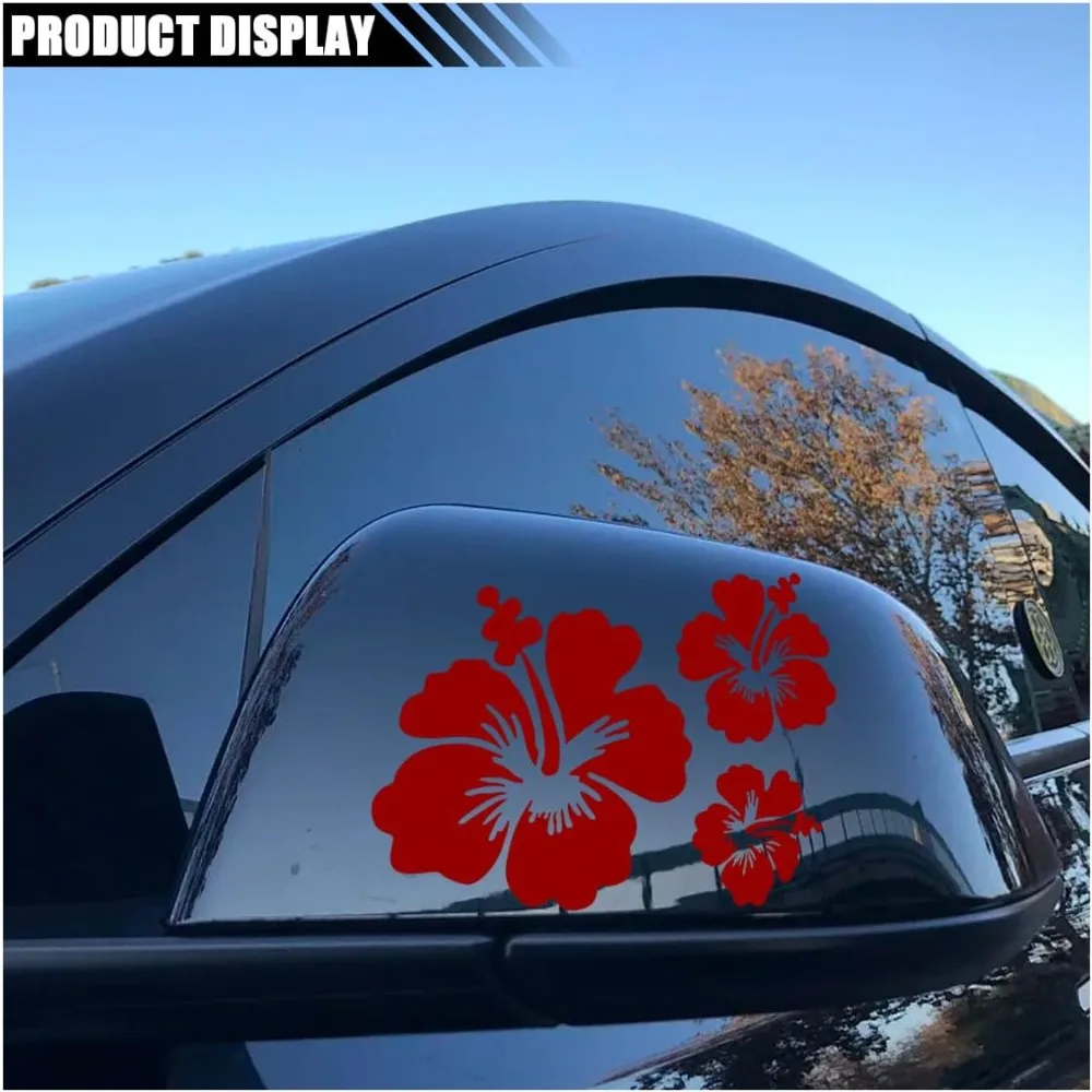 ملصق لاصق لسيارة على شكل زهرة الكركديه، ملصق PET مقاوم للماء، ملصق ممتص الصدمات للسيارة، ملصق تزيين خارجي للسيارات - الأفضل