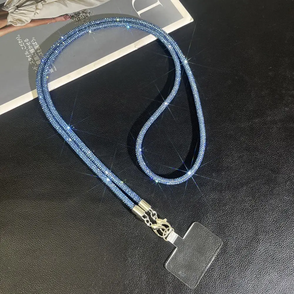

Hanging Cord Glitter Rhinestone Phone Lanyard Crossbody Chain Long Style Mobile Phone Rope Bling Bling Anti Loss