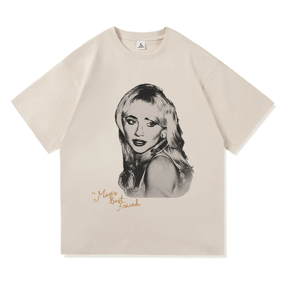 تي شيرت أفضل صديق للرجال 2025 سابرينا كاربنتر أوقات سريعة ملابس رجالية/نسائية Harajuku ملابس علوية عالية الجودة للهدايا تيشيرتات قطنية #2