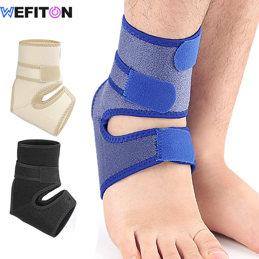 Knöchelbandage mit Silikon-Fersenpolster – Verstellbare Kompressionsmanschette für Plantarfasziitis – Atmungsaktive Stützbandage für Männer und Frauen