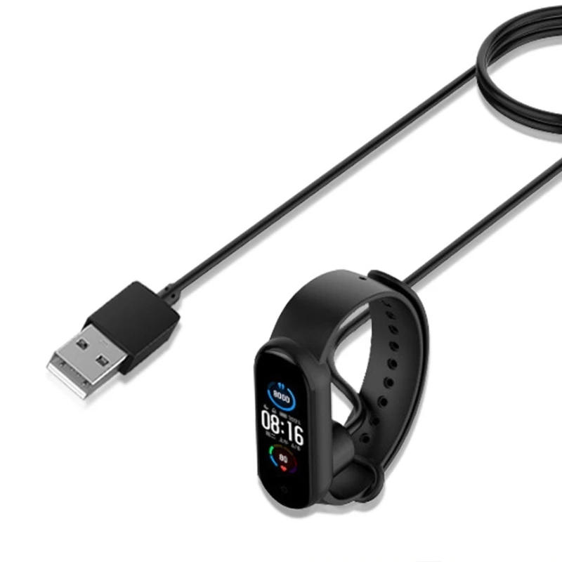 55 ซม.สายชาร์จ USB สําหรับ MiBand 5 6 7 อะแดปเตอร์ชาร์จแม่เหล็กสายไฟสําหรับ Miband 6 7 สายรัดข้อมือสร้อยข้อมือ Charge