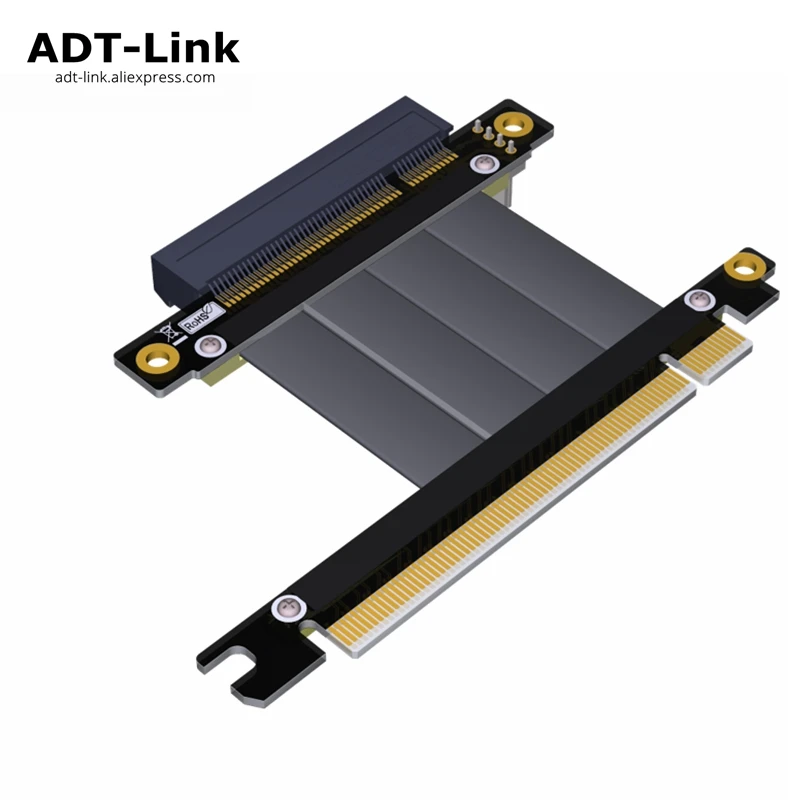 

PCI-E x16 to x8 Extension 16x PCIe 3.0 Riser For NVMe SSD ADT-link gen3 64G/bps PCI express 3.0 x8 x16