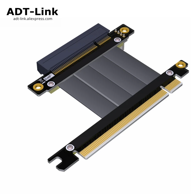 

PCI-E x16-x8 расширение 16x PCIe 3,0 Райзер для NVMe SSD ADT-link gen3 64G/bps PCI express 3,0x8 x16