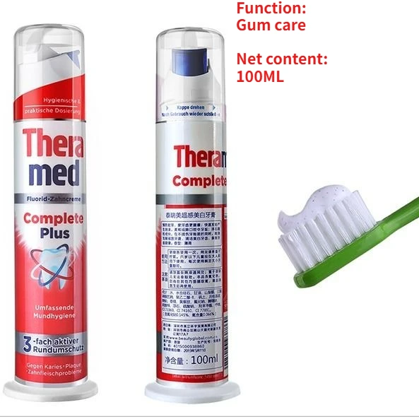 Thermed Dental Dentistry Press Toothpaste Whitening Preventing Cavities Refreshing Breath Protecting Gums Toothpaste Mouthwash