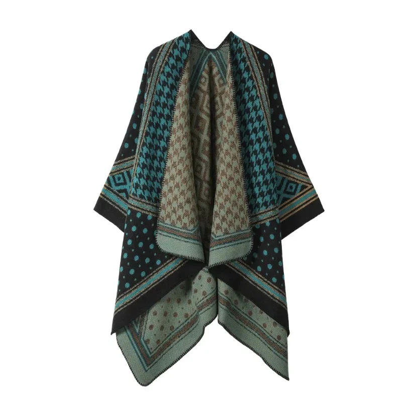 شال نسائي وشاح حريري مطبوع ألف طائر شبكة شال مع عباءة فضفاضة دافئة السفر محبوك عباءة موضة جديدة