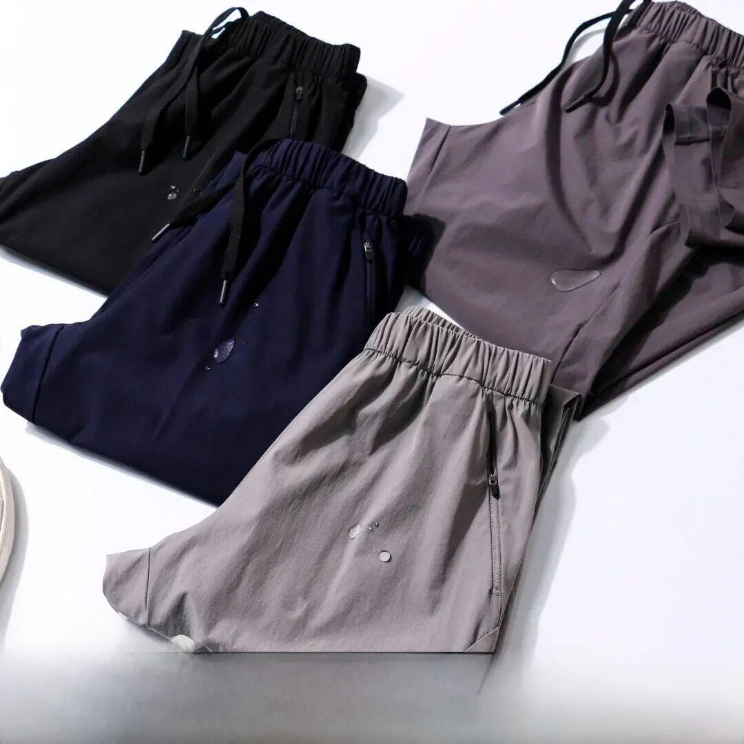 

Men's Casual Pants Elastic Waist Waterproof Hemming Process Quick Dry Spring Summer New Arrival Straight Leg Polyester Nylon