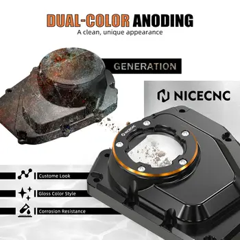 NICECNC 適用於哈雷戴維森 Dyna Super Glide Custom /FXD Street Bob Fat Bob Low Rider Wide Glide 2001-2017 透明凸輪軸蓋 6 最佳銷售 哈雷戴維森肥仔 - №1