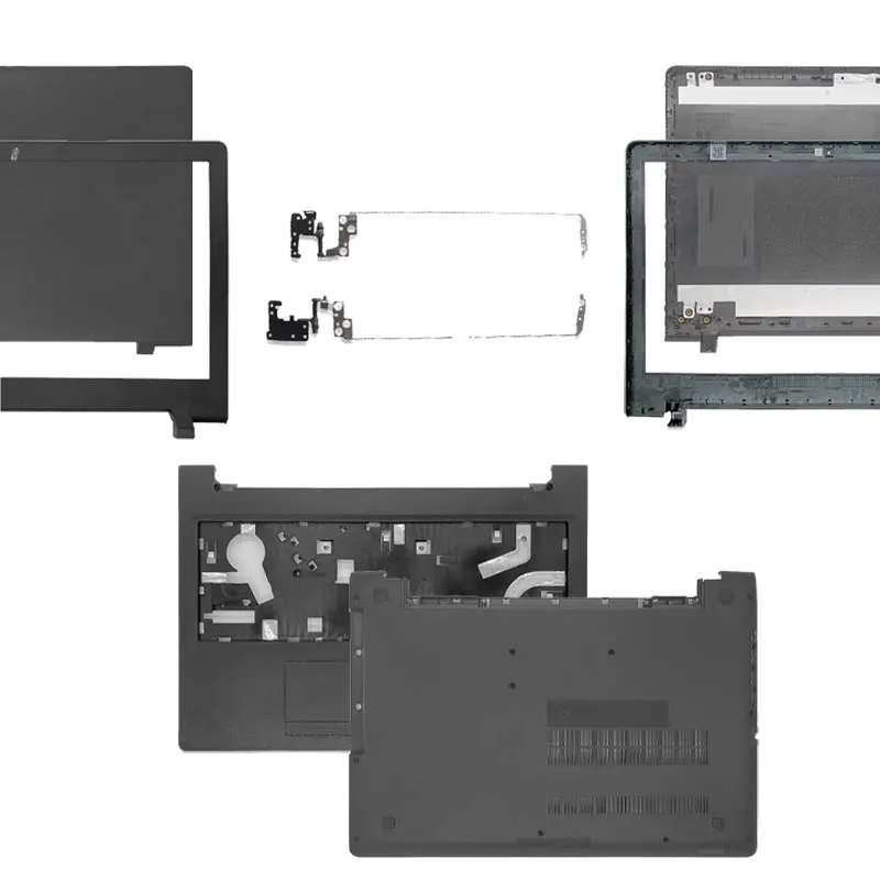 NUEVO para Lenovo IdeaPad 110-15 110-15ISK 110-15IKB, cubierta superior LCD para portátil, bisel frontal, reposamanos superior, cubierta inferior, bisagras
