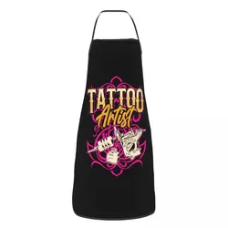 Custom Bib Tattoo Artist Tattooists Apron Men Women Unisex Adult Chef Cooking Kitchen Funny Tablier Cuisine Gardening