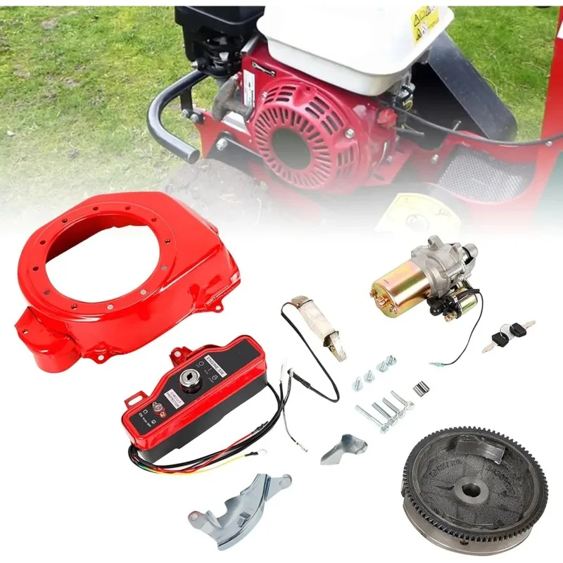 

Coil for 12V 4-Stroke EngineElectric Starter Motor Kit for Honda GX160/GX200 5.5HP/6.5HP Conversion with Flywheel,Key Switch,