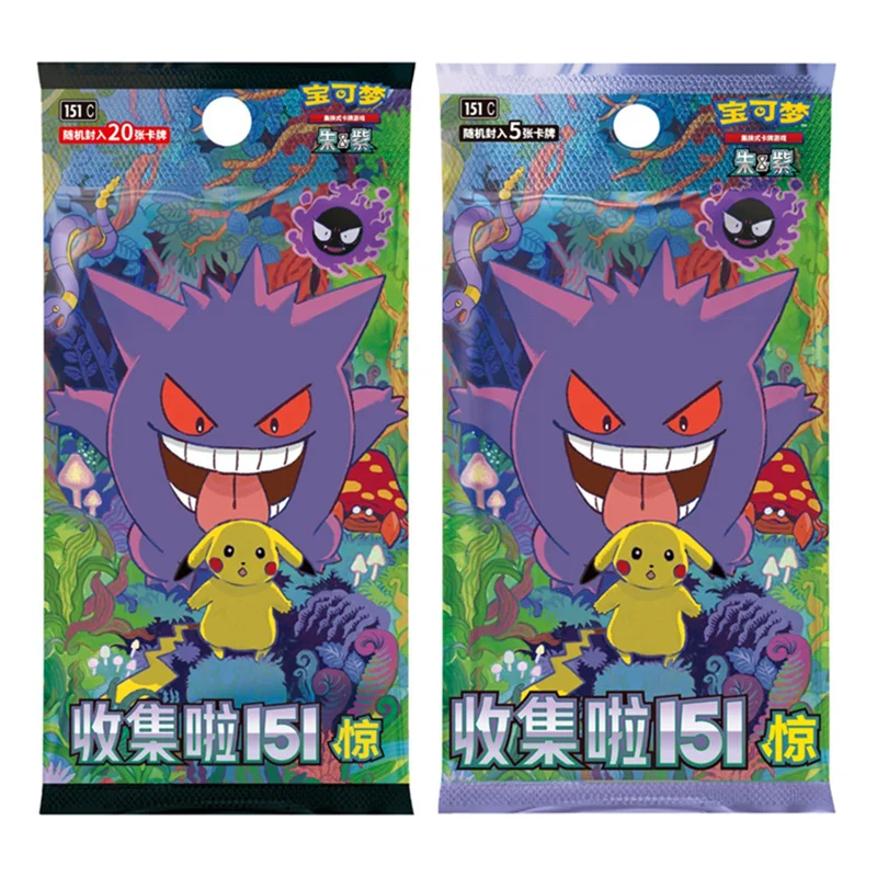 

Коллекция карт Pokémon PTCG 151 Smile VOL.3 Дополнительная упаковка Китайская версия Анимационная игровая коллекционная карта Детские игрушки Подарок