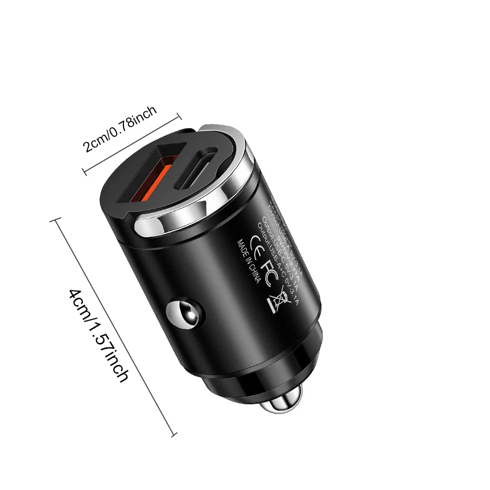 100W PD QC Pull Ring Fast Charging Car Charger USB C Car Phone Charger Adapter For iPhone 13 12 Xiaomi Samsung Huawei image 2