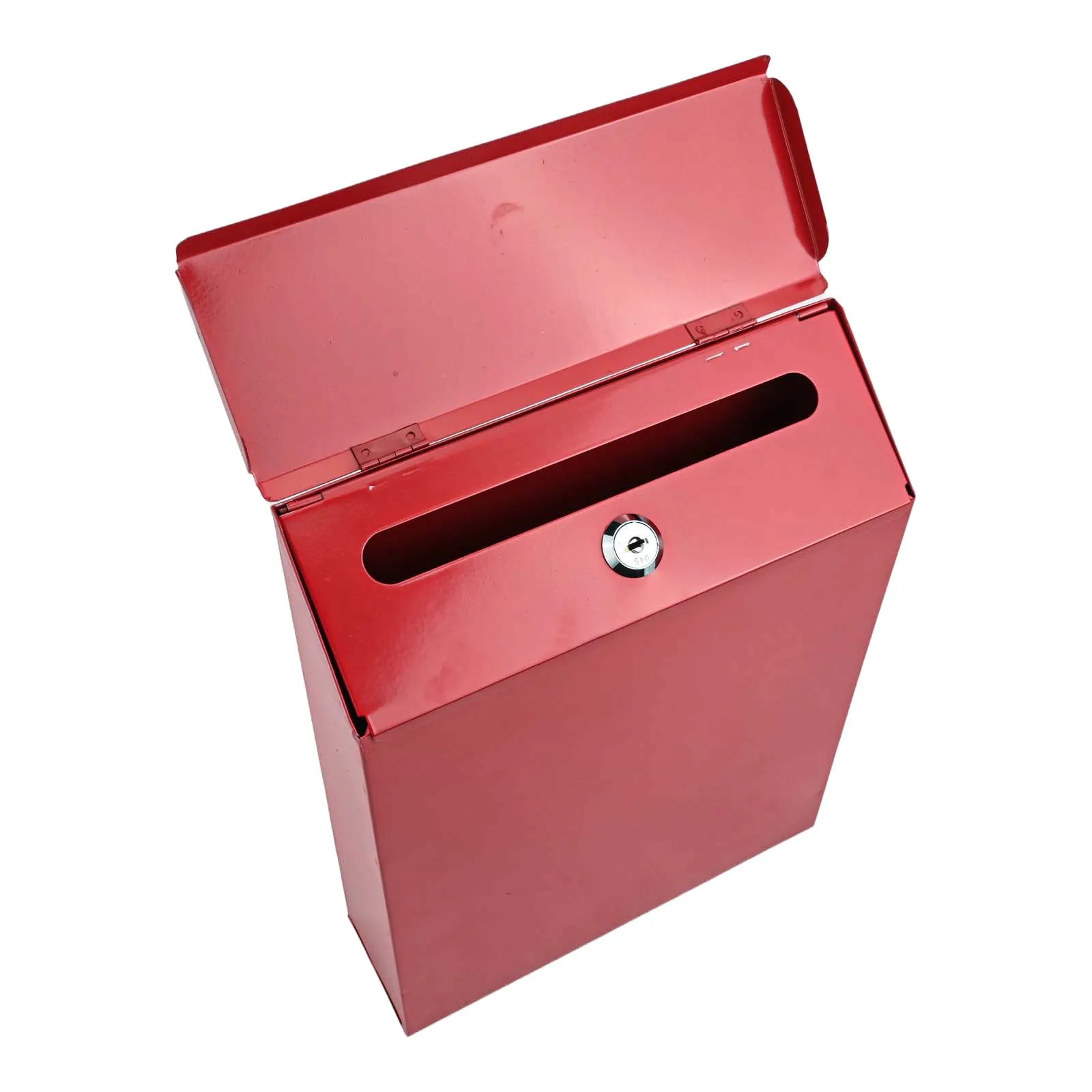 Lockable Wall Mounted Mailbox with Two Keys Iron Rustic Design for Secure Mail Holding and Stylish Wall Decoration