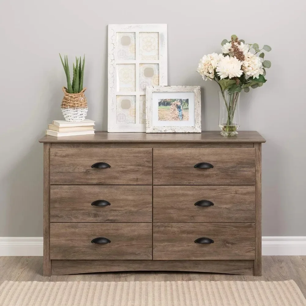 Prepac Monterey 6 Drawer Dresser For Bedroom, 16