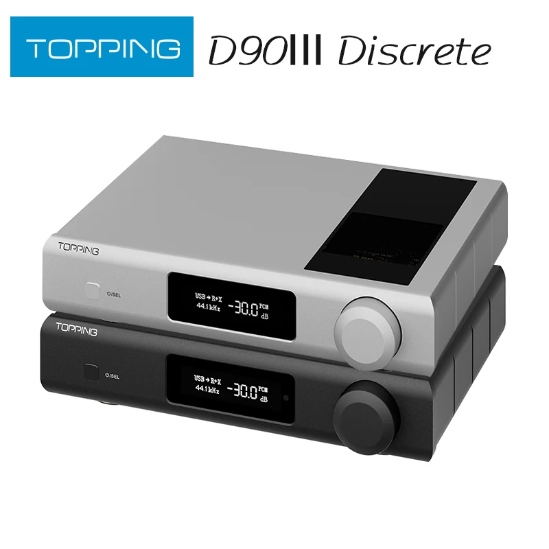 

TOPPING D90 III Discrete Fully Balanced HiFi DAC PCM768 DSD512 BT5.1 Support LDAC with Remore Control Hi-Res Decoder