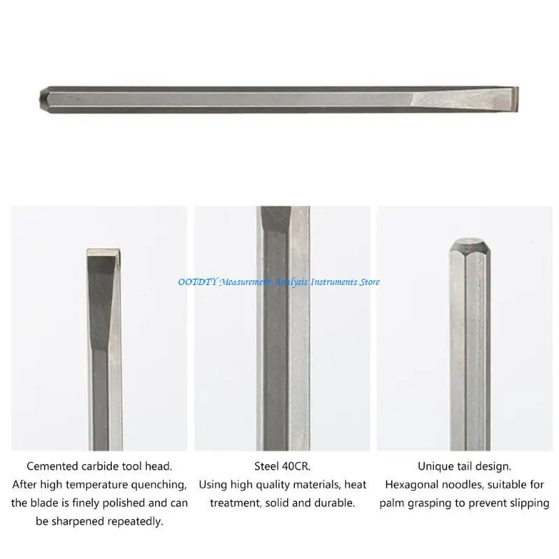 367D Design ergonomico Stone Stone Cosella con impugnatura esagonale Non Slip Grip per artigiani e artisti professionisti