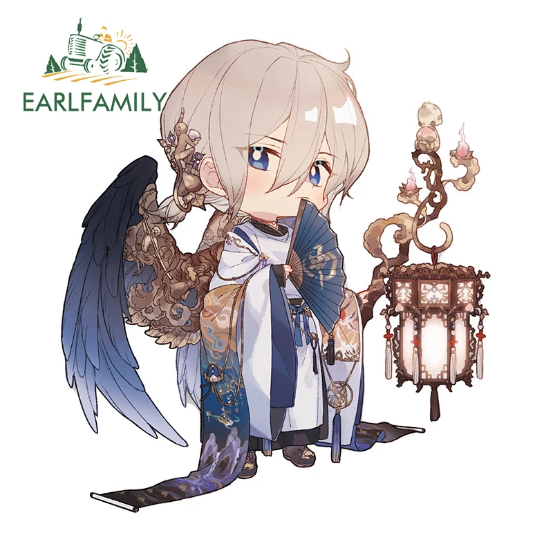 EARLFAMILY 13cm x 11.8cm for Onmyoji Game Oo Ten Gu Chibi Car Stickers Occlusion Scratch Simple Decals Cute Vinyl Car Styling
