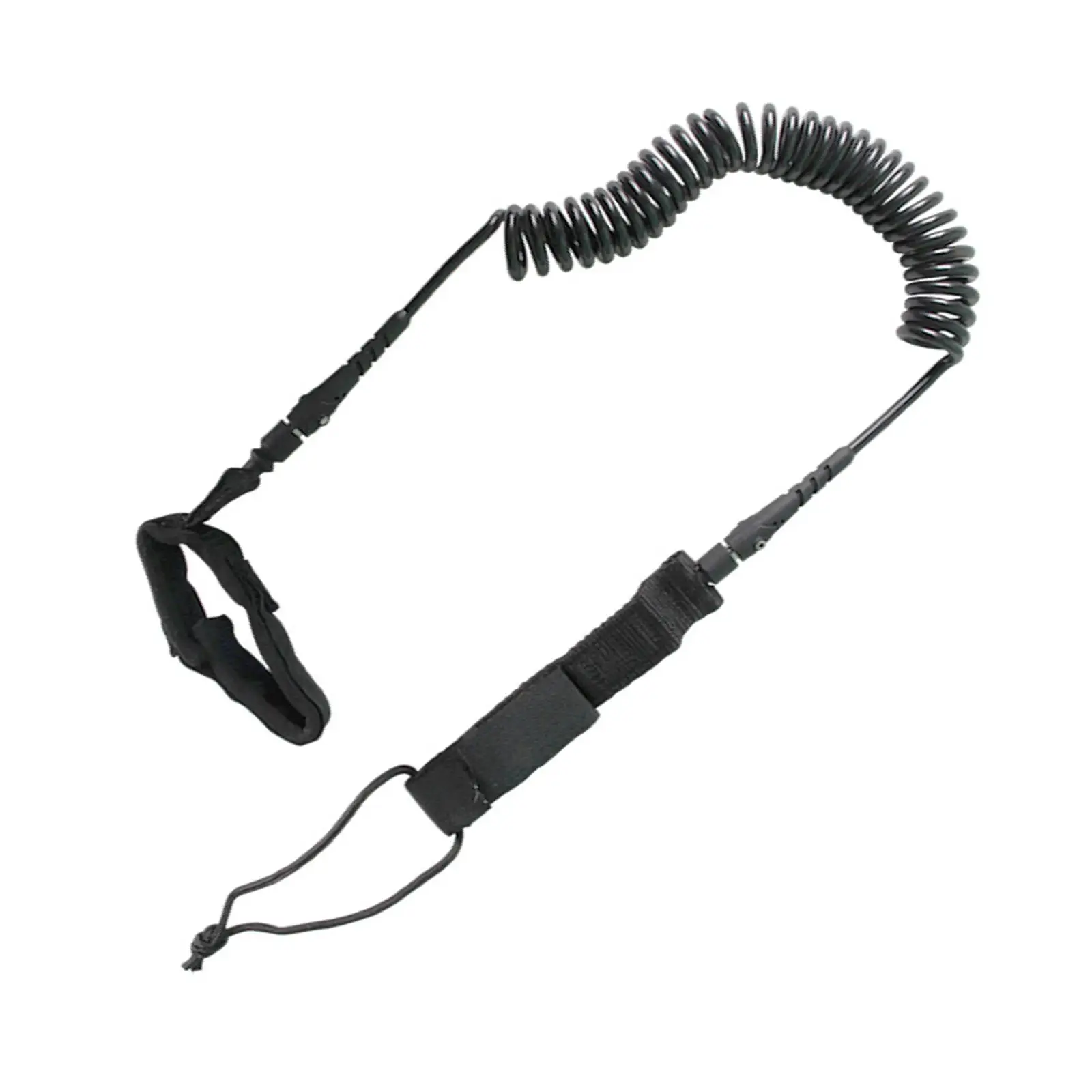Surf Board Leash Coiled TPU Rope Stretch up to 118.11inch with Foot Loop Paddle Board Ankle Strap for Water Sports
