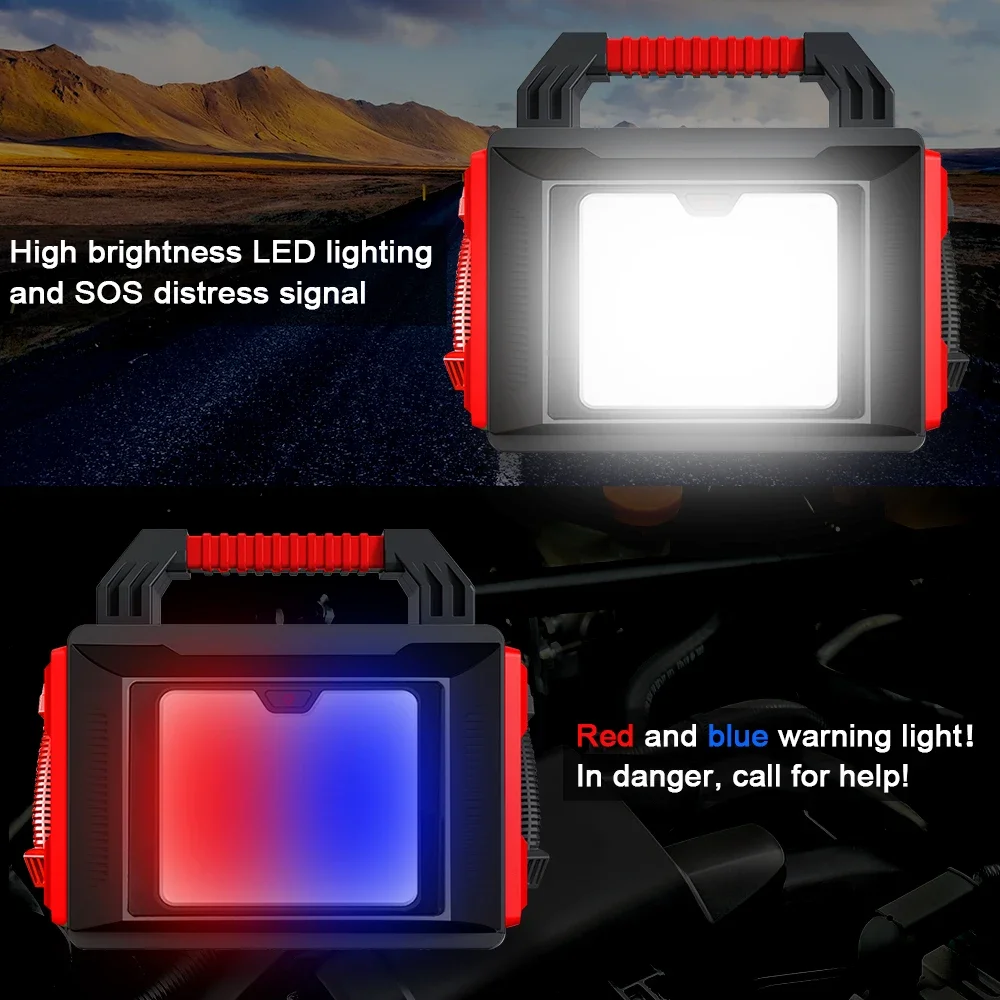 12V Portable 10000A High Amp Jump Starter with LED Light Jumper Cables for Semi Truck