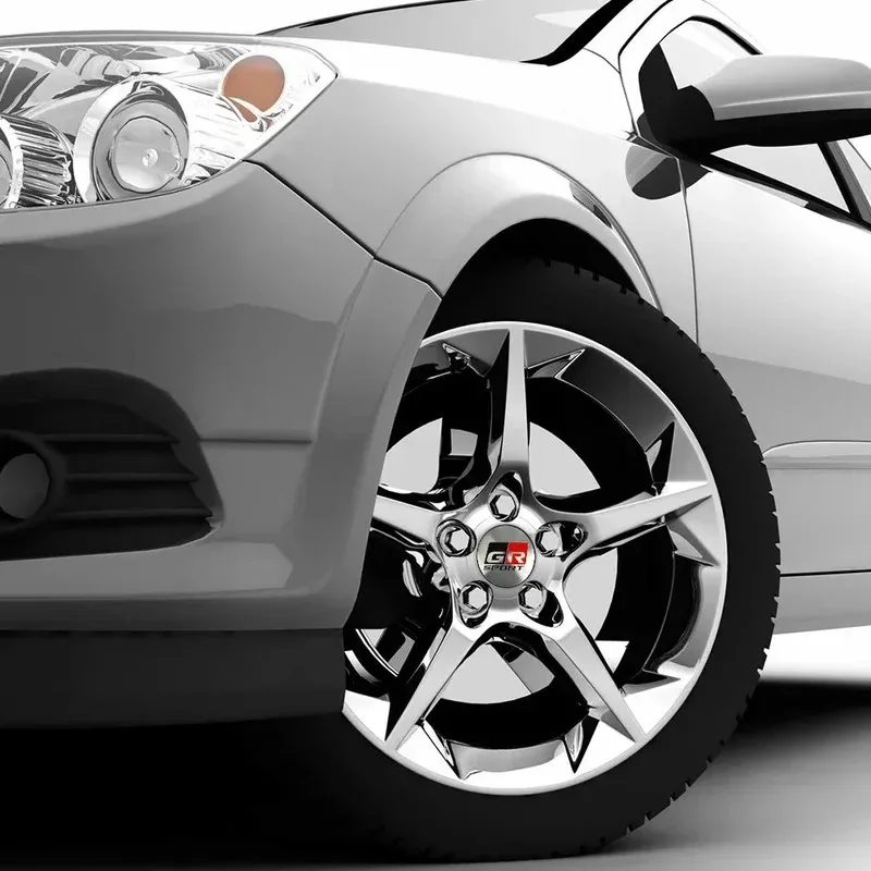 4Pcs 60MM Car Wheel Center Hub Caps Badge Tire Rim Covers For Toyota Fortuner Chr Verso Prius Hiace Yaris TRD Corolla GR Sport view 5