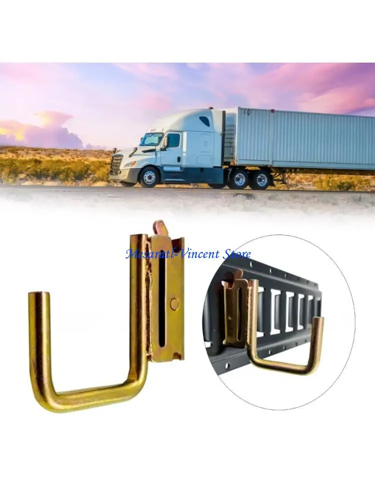 A70F 6pcs Universal E Track J Hooks for Various Truck Models Ensuring Iron Track Guard Security Across Vehicles