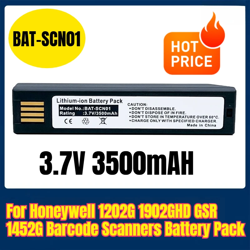 

BAT-SCN01 3.7V 3500mAH Battery Pack for Honeywell 1202G 1902GHD GSR 1452G Barcode Scanners