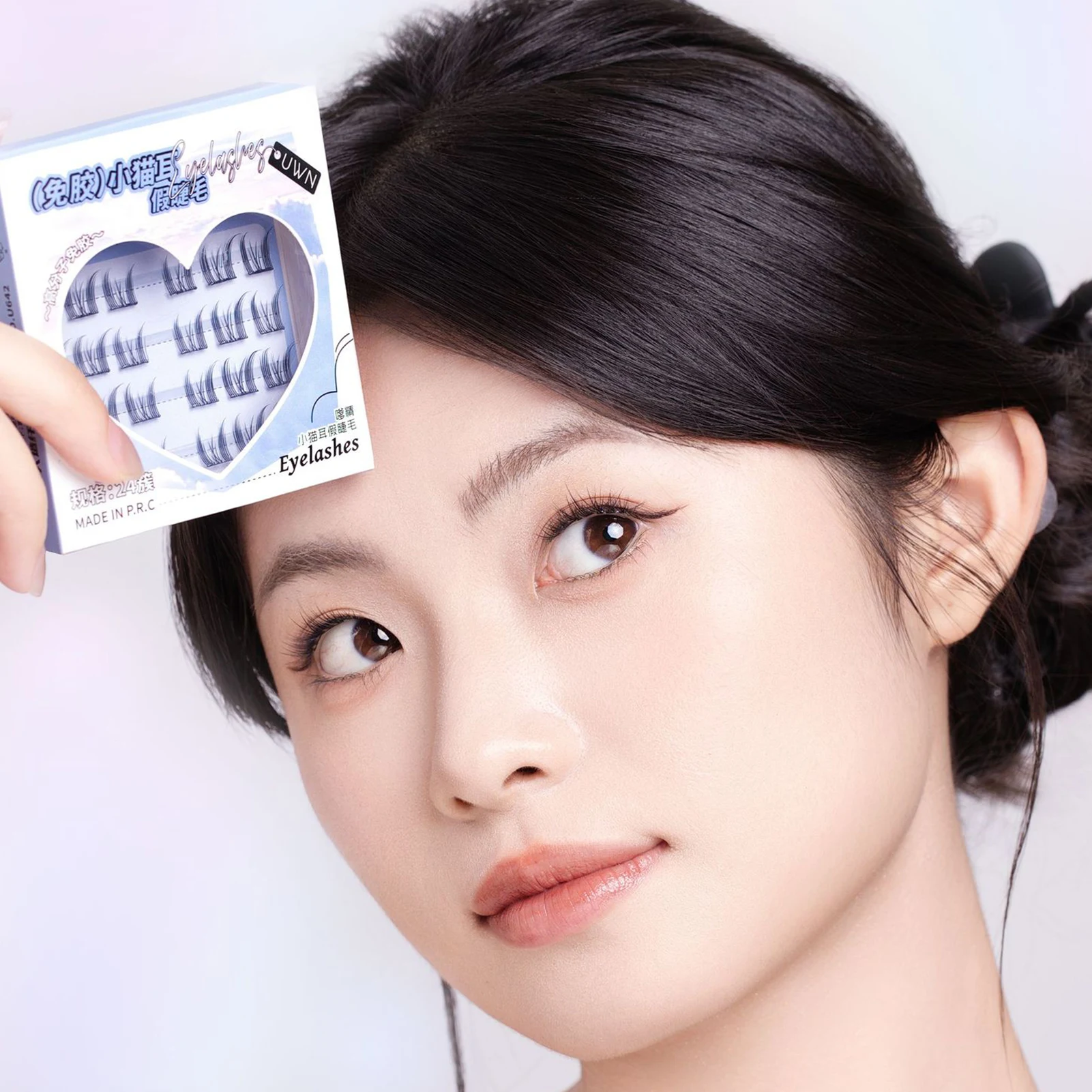 لا الغراء DIY الرموش الكورية نمط كرة لولبية بشكل طبيعي مجموعات الرموش 9-13 مللي متر نحيلة ممدود الرموش ماكياج اكسسوارات