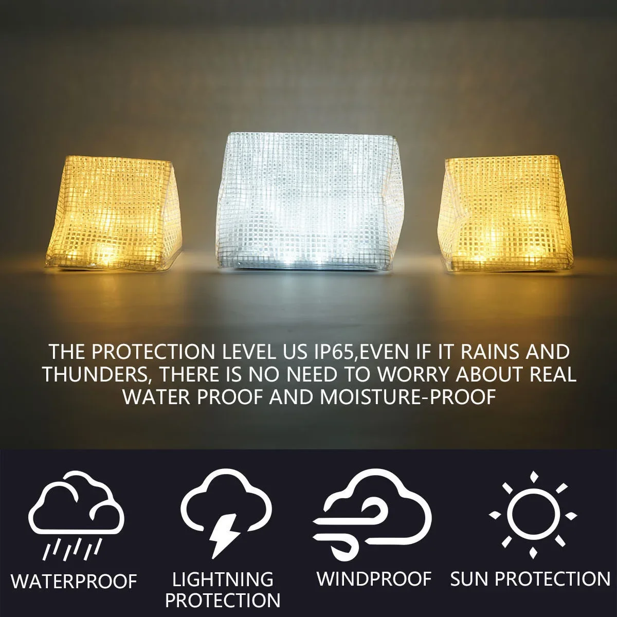 Creative and Personalized Solar Camping Triangle Folding Tent Light Camping Light with Flashing Waterproof Light